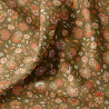 Printed Cotton CLAUDE Brown / Orange